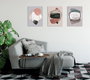 Wallity UDC02 Cuadro decorativo sobre lienzo Multicolor (3 Piezas)